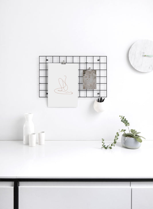 Flow with Beige Lines, Poster