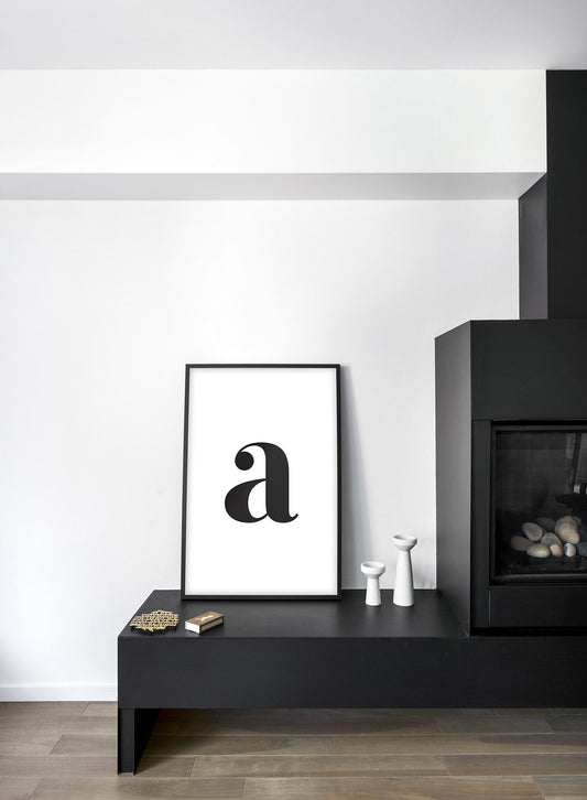 Lowercase Letter A, Poster