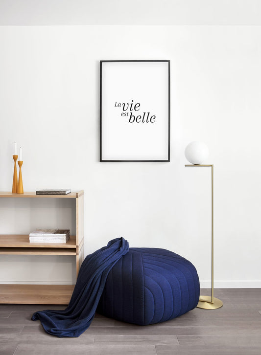 La vie, Poster