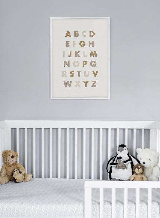 Alphabet in Beige, Poster