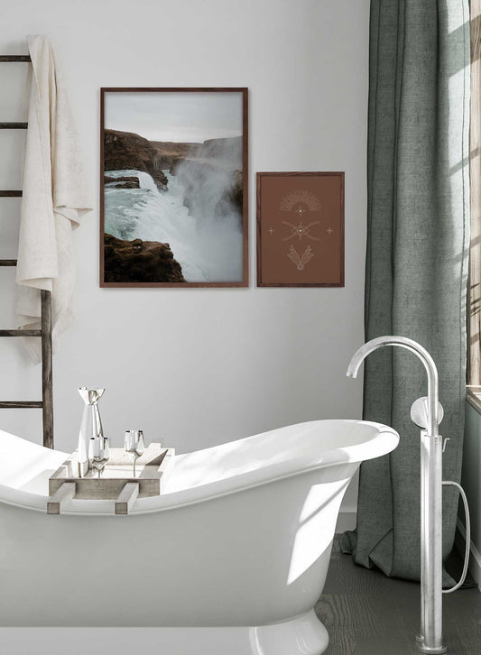 Scandinavian Waterfall, Poster