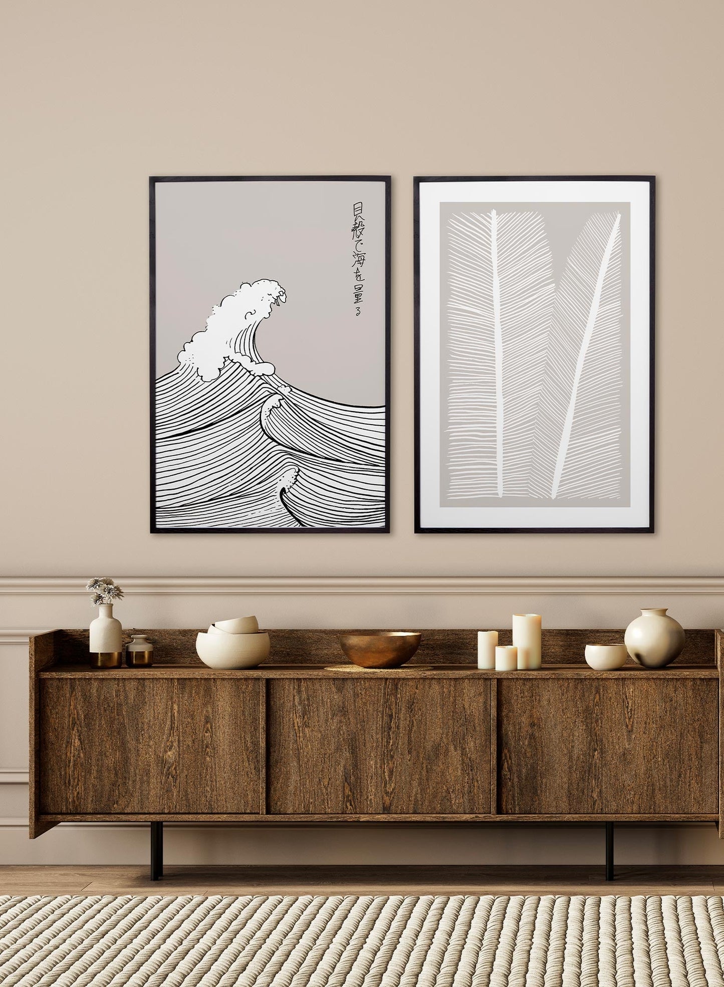 Kanagawa, Simplified, Poster
