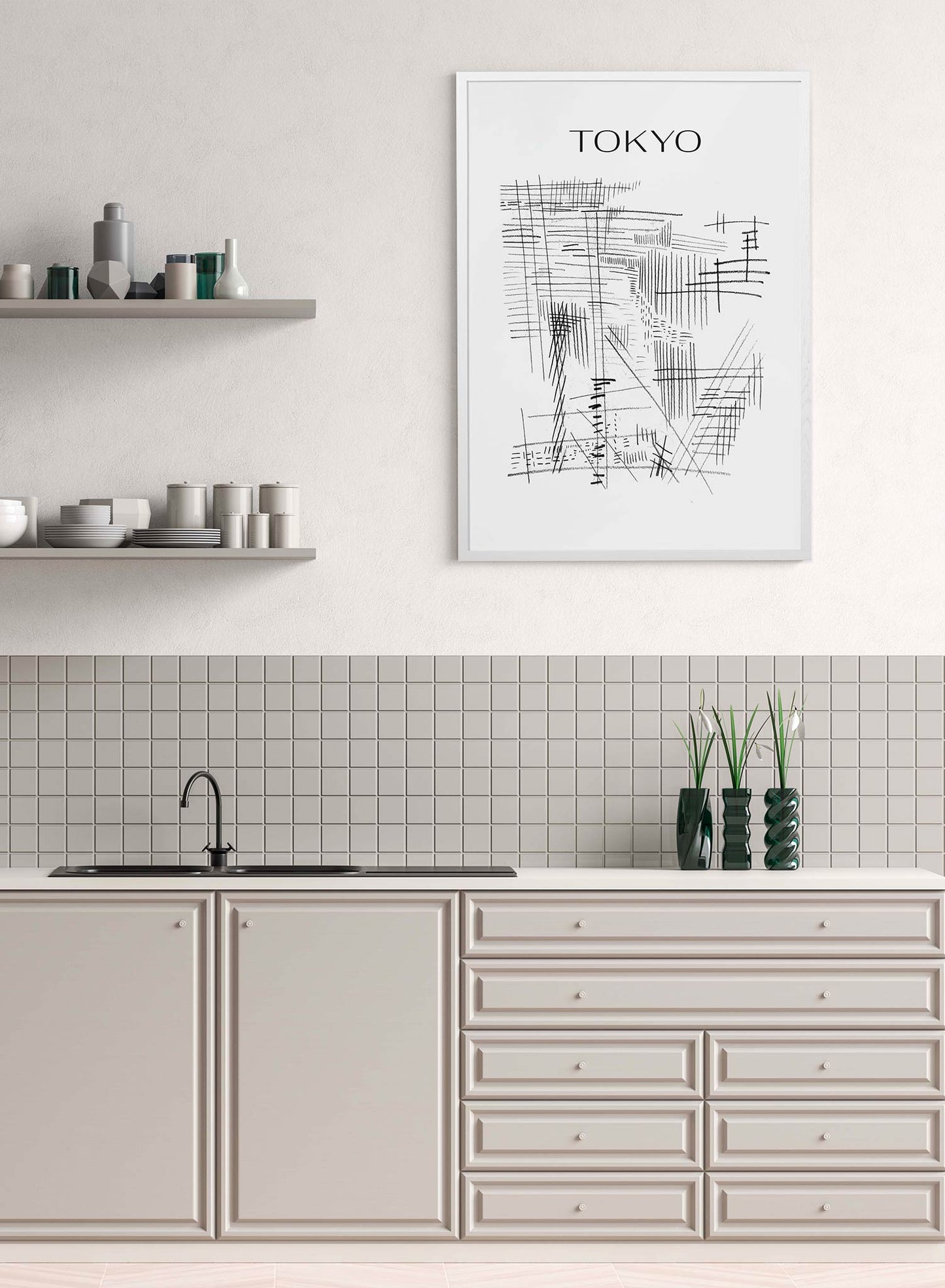 Tokyo City Map, Poster