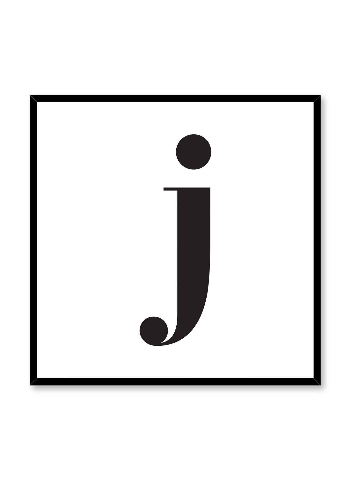 Lowercase Letter J, Poster