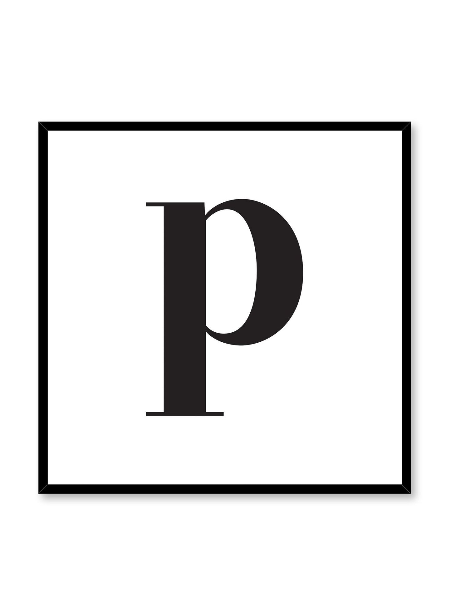 Lowercase Letter P, Poster