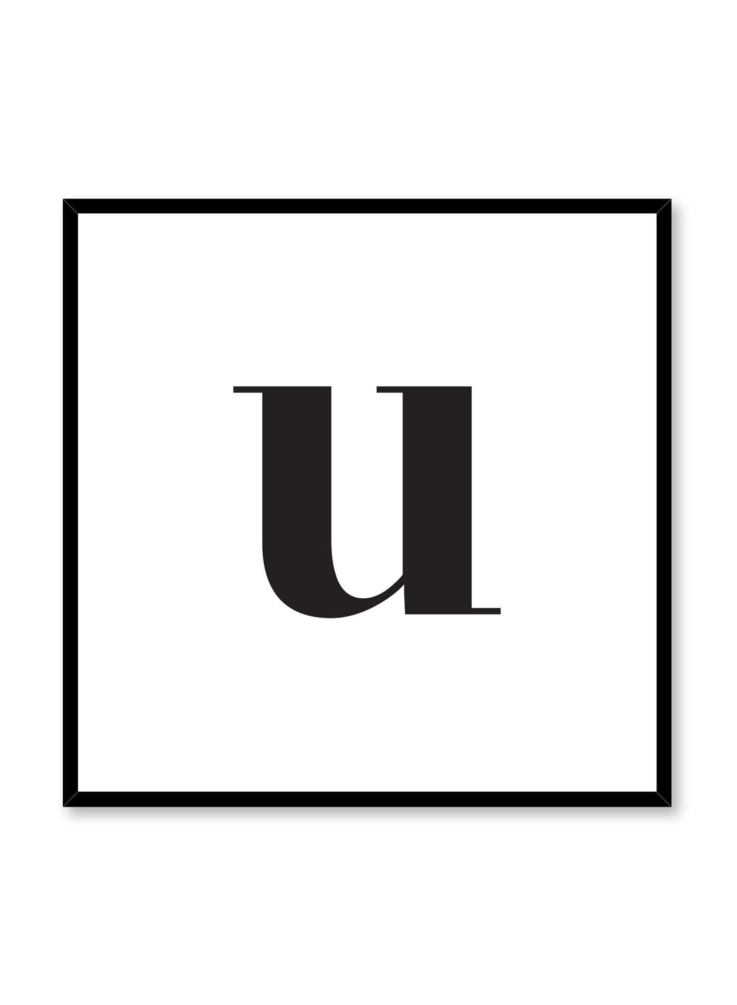Lowercase Letter U, Poster