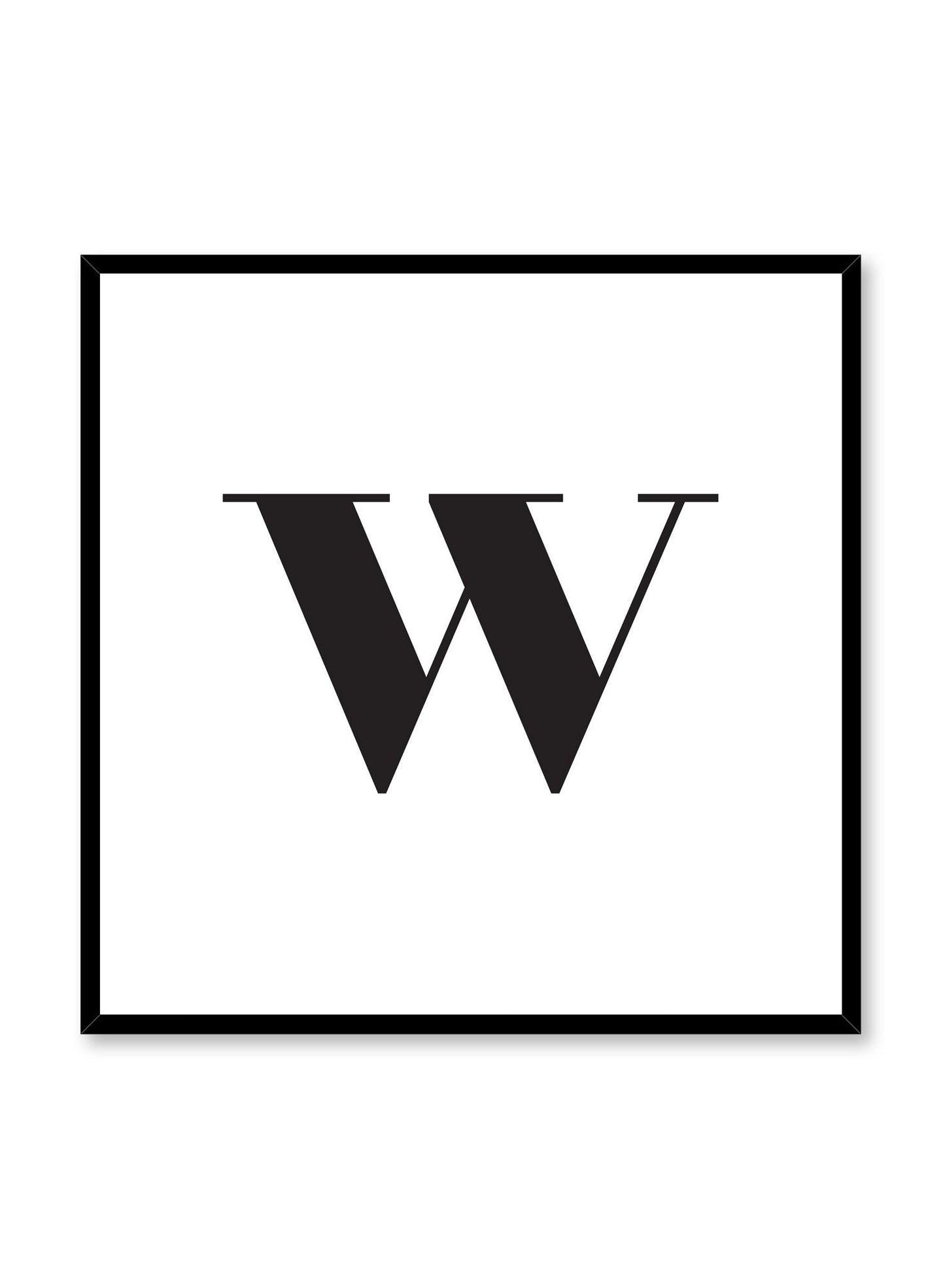 Lowercase Letter W, Poster