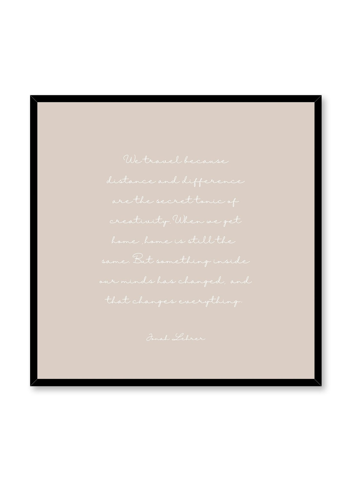Travel in Beige, Poster