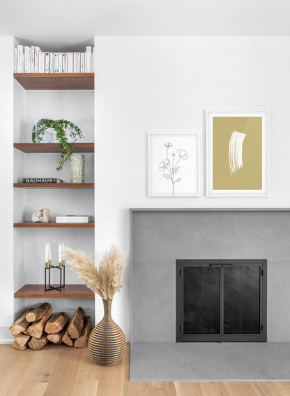 Golden Brushstroke, Poster