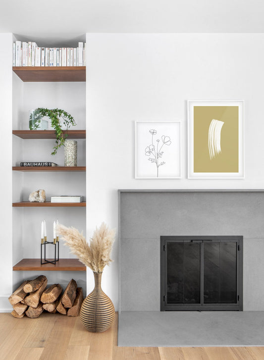 Golden Brushstroke, Poster