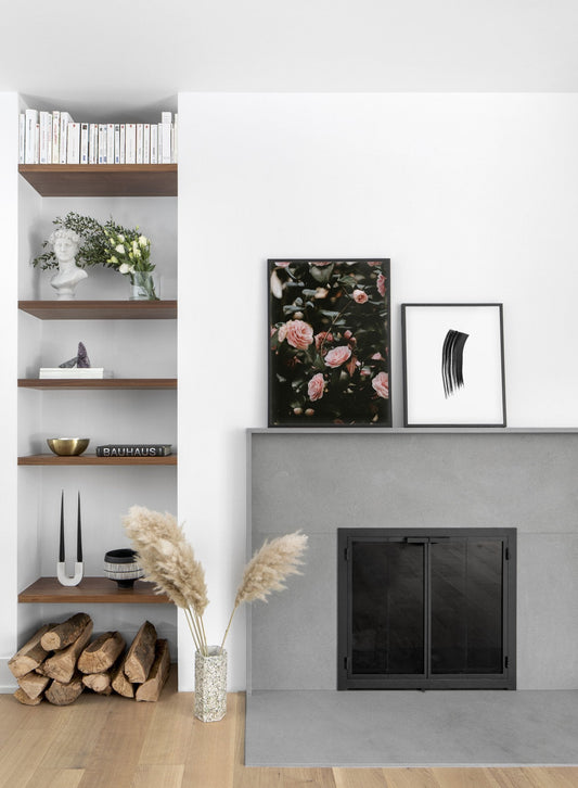 Pink Rosebush, Poster