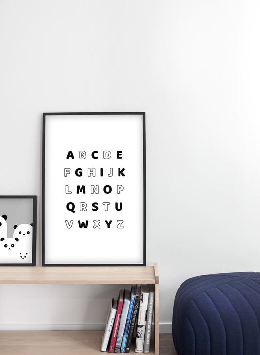 Alphabet in Black, Poster
