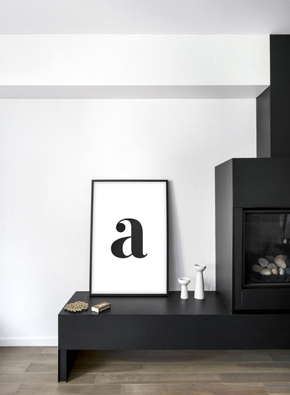 Lowercase Letter A, Poster