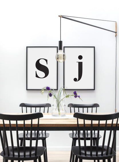Lowercase Letter J, Poster