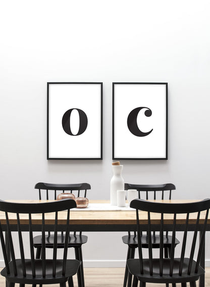 Lowercase Letter O, Poster