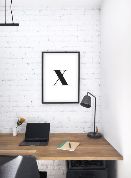 Lowercase Letter X, Poster