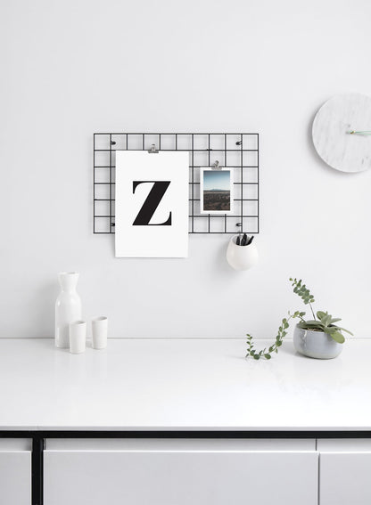 Lowercase Letter Z, Poster