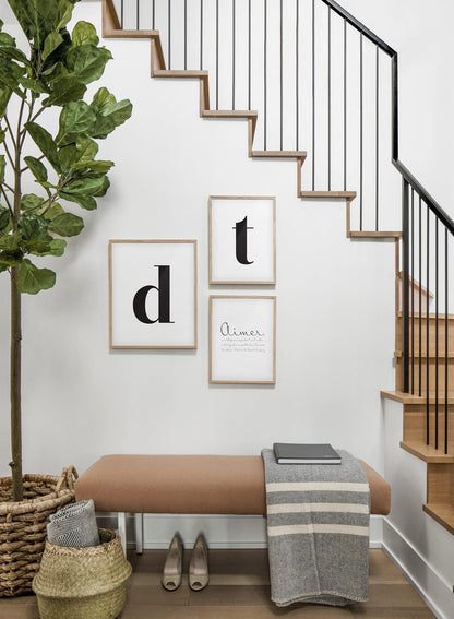 Lowercase Letter T, Poster