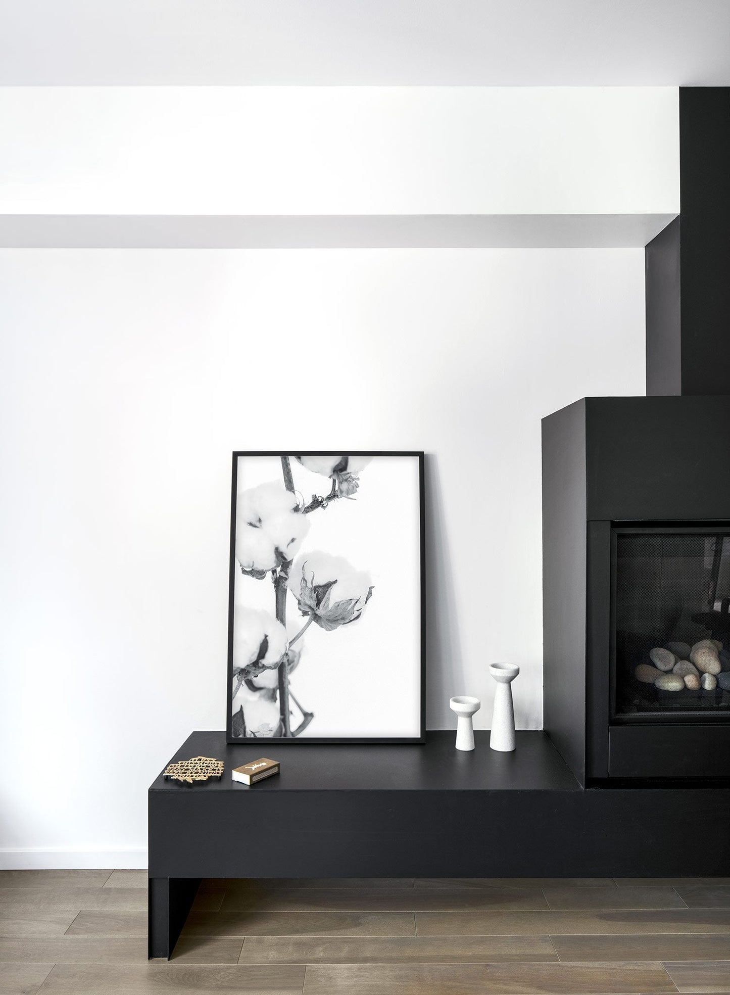 Cotton Clouds in Black and White, Poster