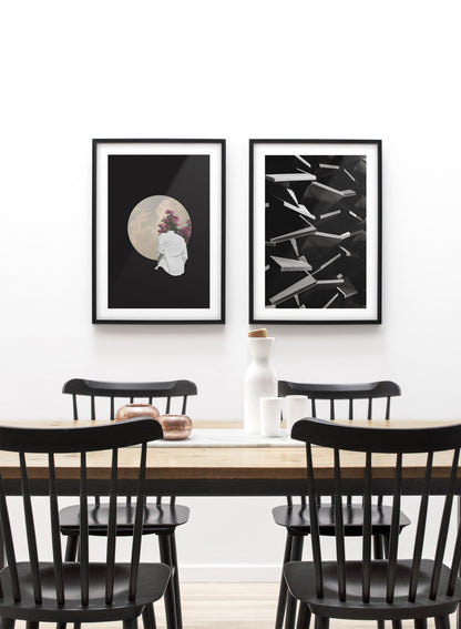 Cloudy Reverie in Black, Poster