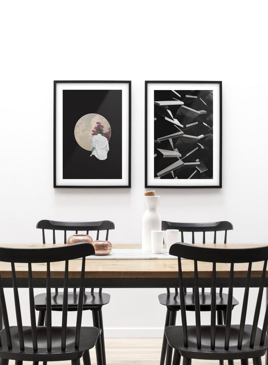 Cloudy Reverie in Black, Poster