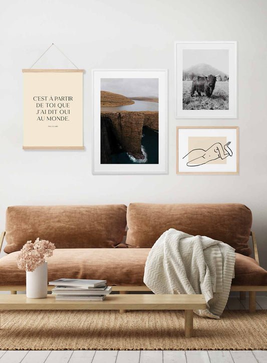 Serene Precipice, Poster