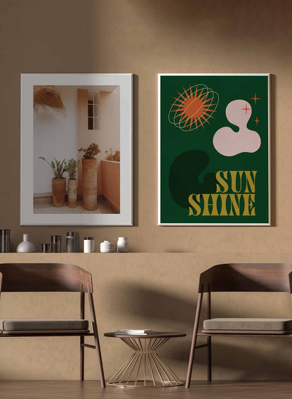 Groovy Sunshine in Green, Poster