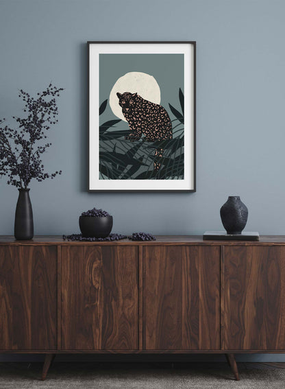 Cheetah in the Moonlight, Poster
