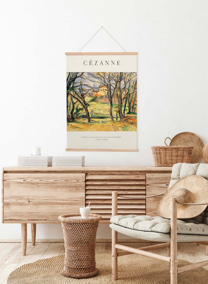 Trees and Houses Near the Jas de Bouffan, Poster