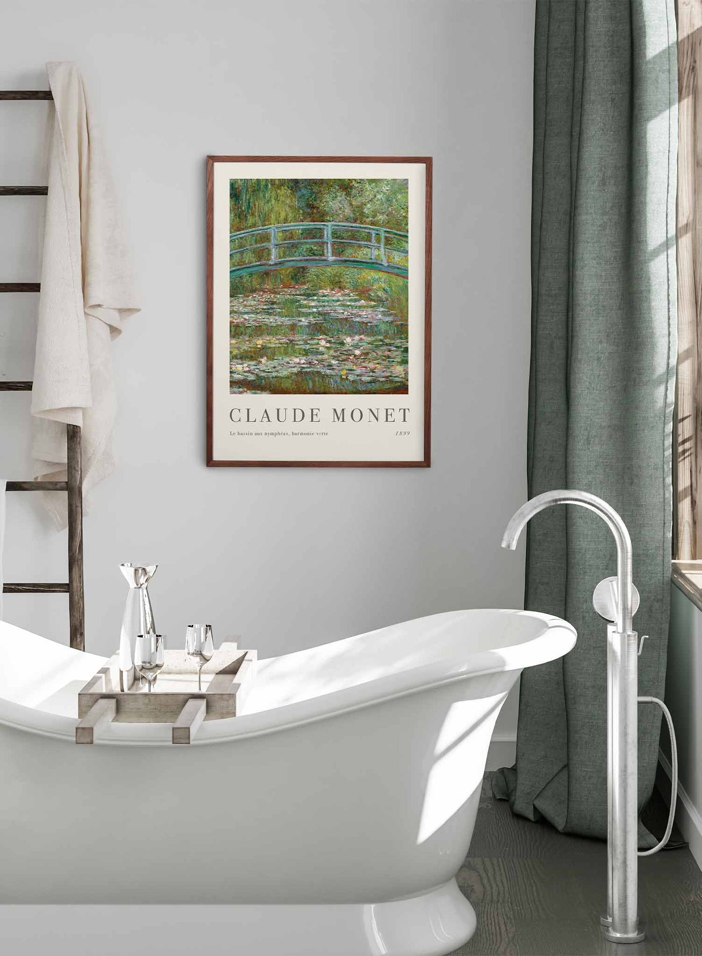 Bridge over a Pond of Water Lilies, Poster