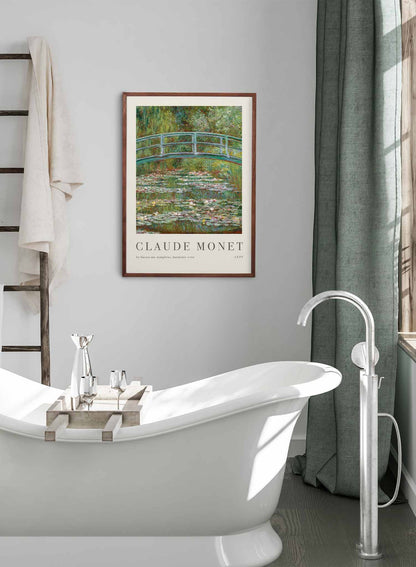 Bridge over a Pond of Water Lilies, Poster