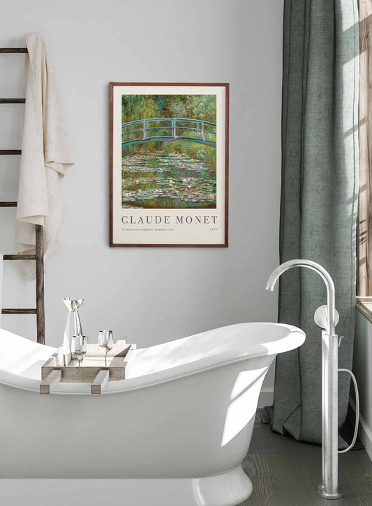 Bridge over a Pond of Water Lilies, Poster