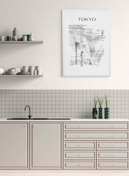Tokyo City Map, Poster