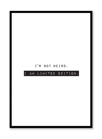Limited Edition, Poster