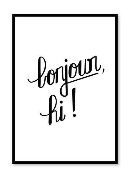 Bonjour, Poster