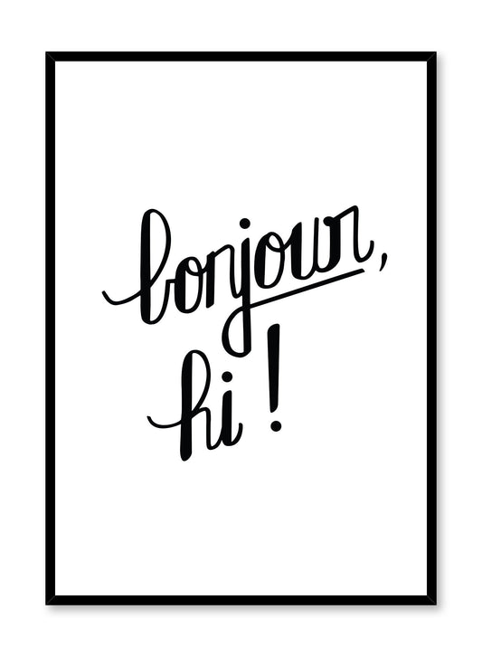 Bonjour, Poster