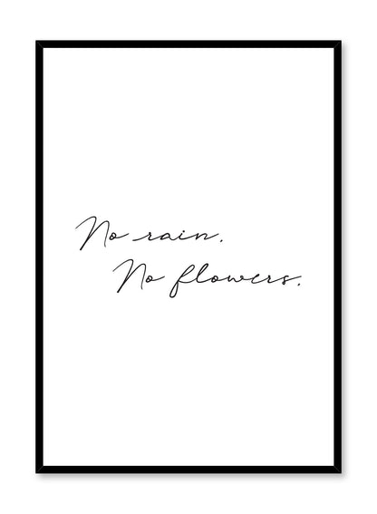 No Rain, Poster