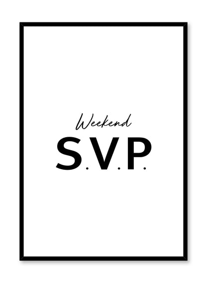 Weekend S.V.P. Poster