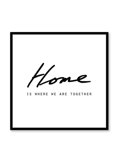 Home Is, Poster