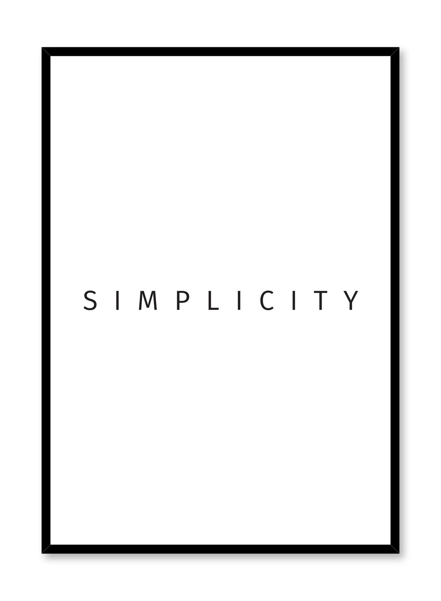 Simplicity, Poster
