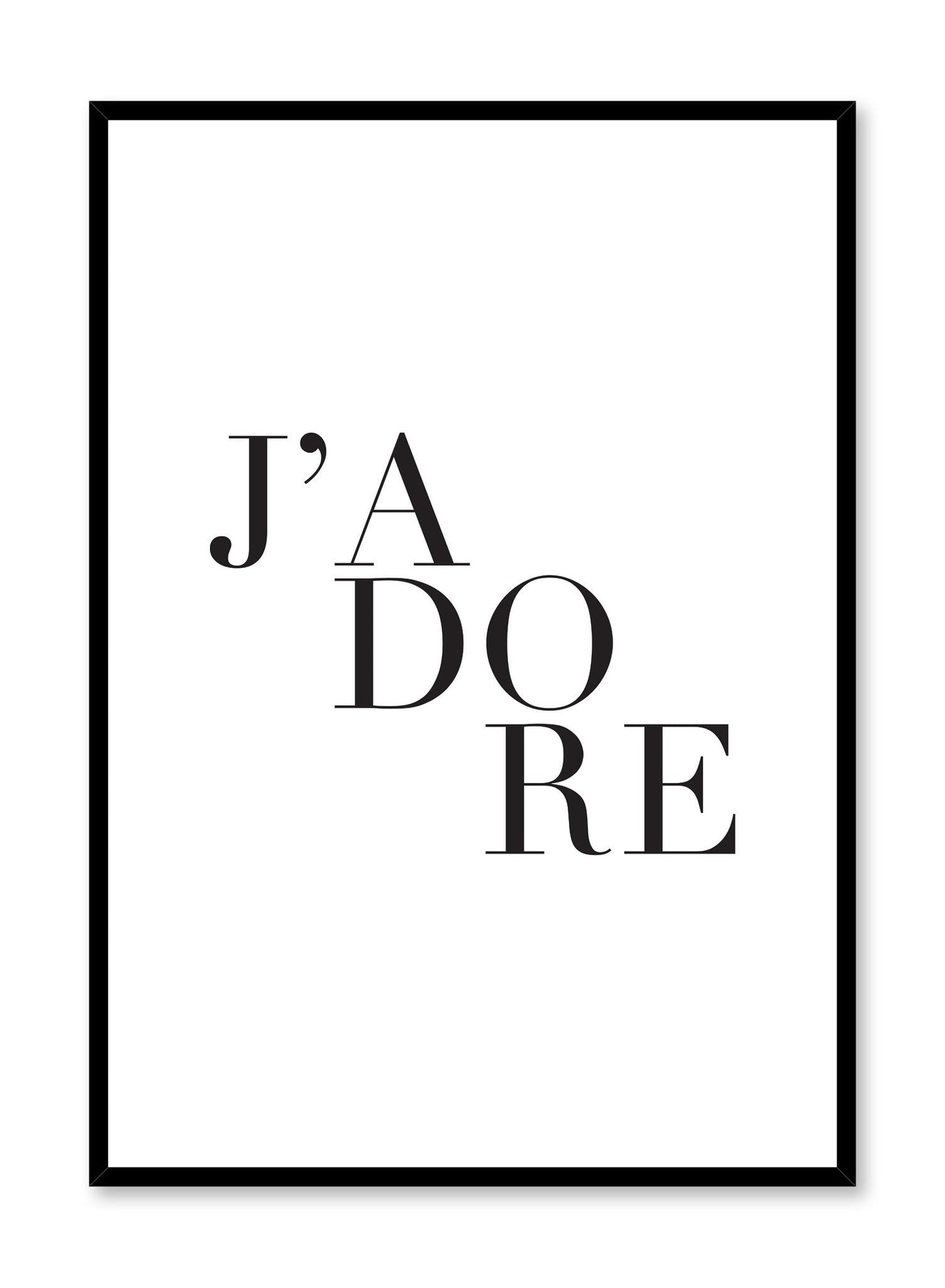 J’adore, Poster