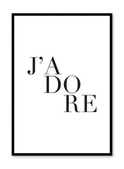 J’adore, Poster