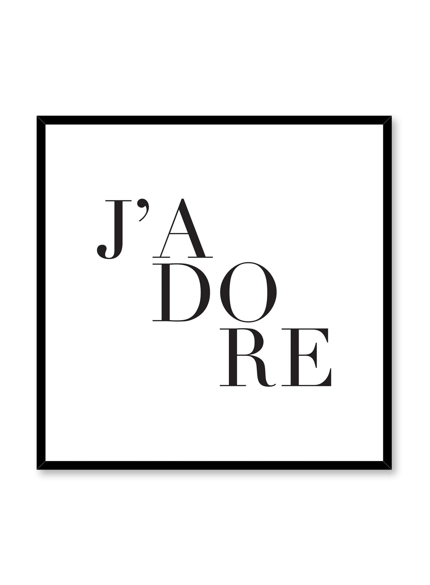 J’adore, Poster