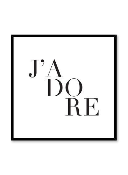 J’adore, Poster
