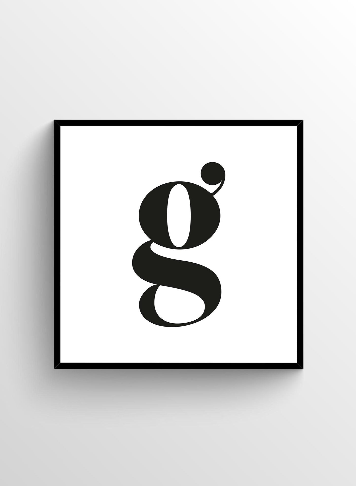 Lowercase Letter G, Poster