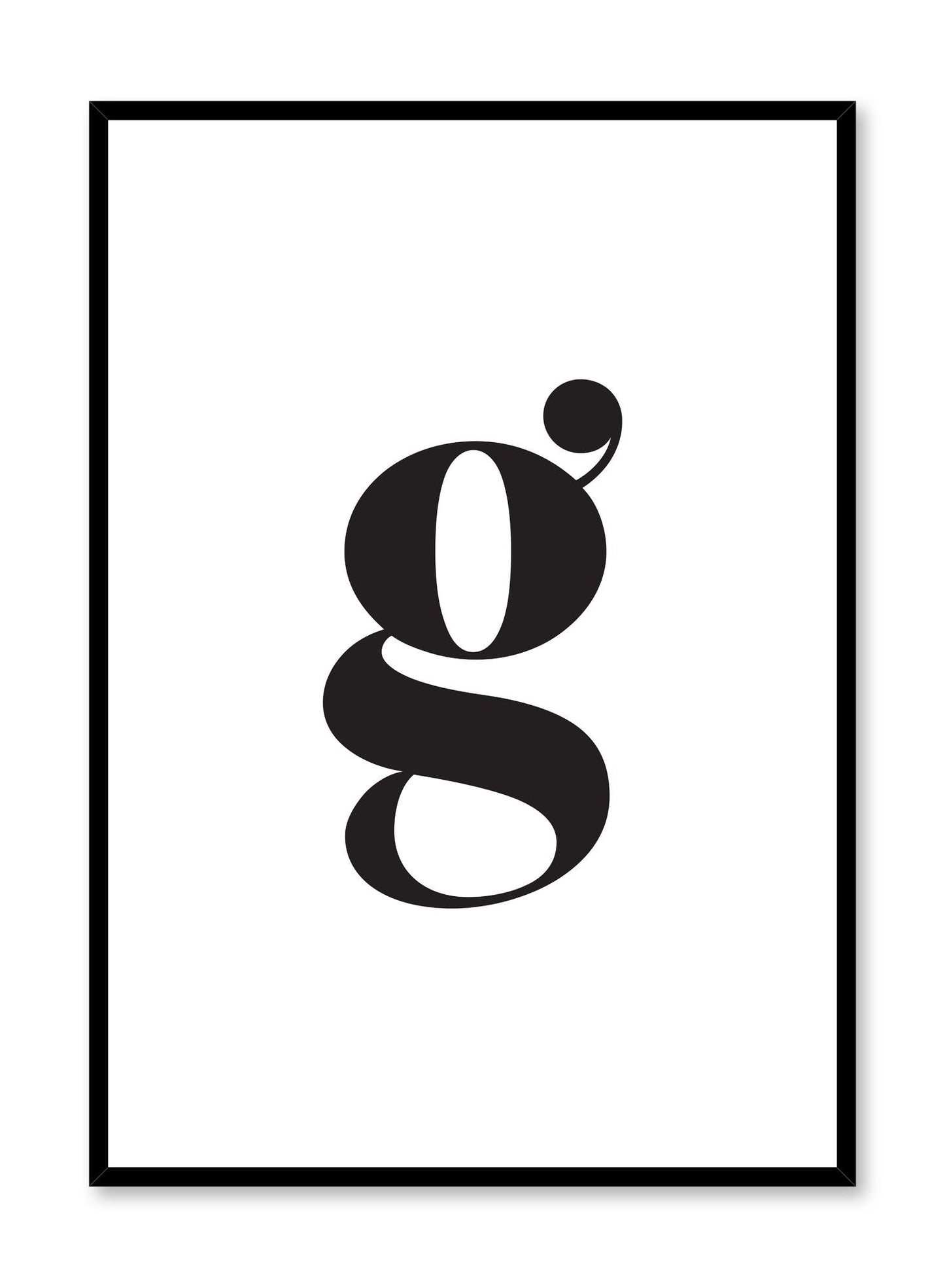 Lowercase Letter G, Poster