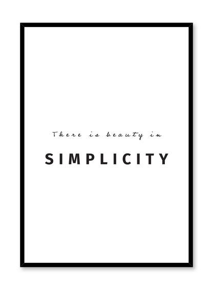 Beauty in Simplicity, Poster