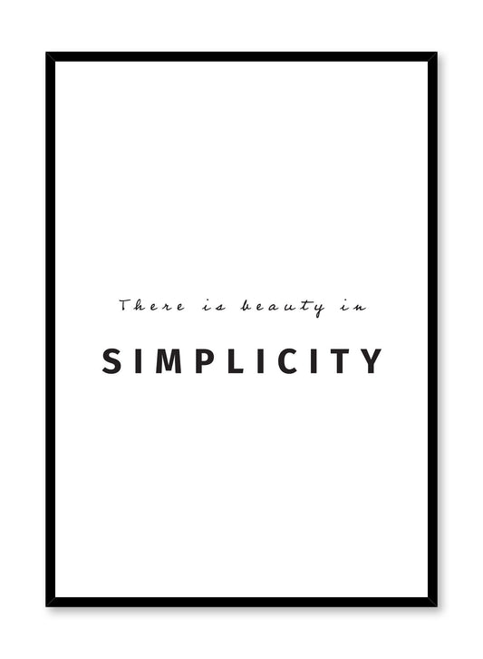 Beauty in Simplicity, Poster