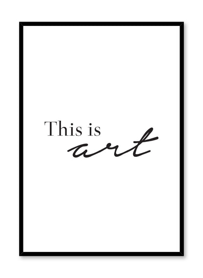 This Is Art, Poster