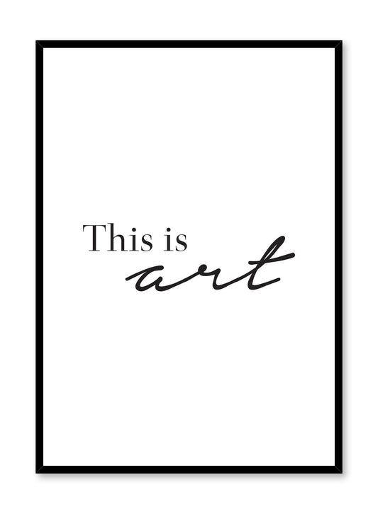 This Is Art, Poster
